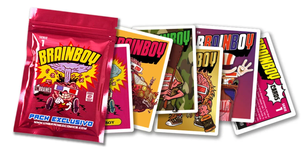 Colección Cromos Unbrained Brain Boy Gratis