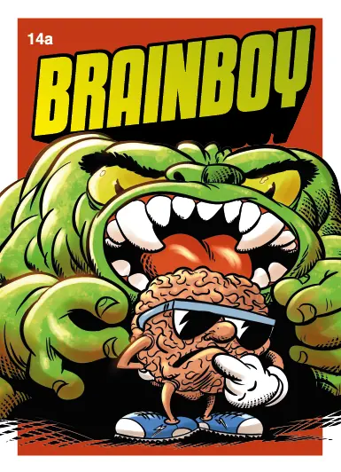 Cromo Brainboy 14a de la Serie 3