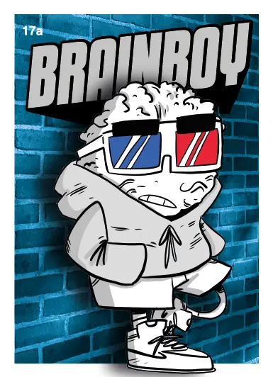 Cromo Brainboy 17a de la Serie 3